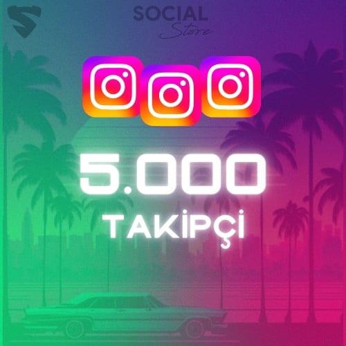  Instagram 5.000 Gerçek Takipçi - Düşüş Yok